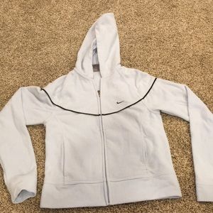 Baby Blue Nike Zip Up Hoodie